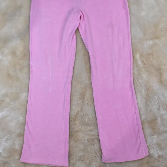 Lilly Pulitzer Terry Cloth Pink Lounge Track Set Full Zip Hoodie XL Pants L - Picture 12 of 14